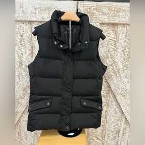 Talbots Black Puffer Vest size Medium